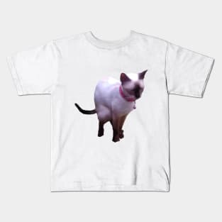 Pooping Siamese Cat Kids T-Shirt